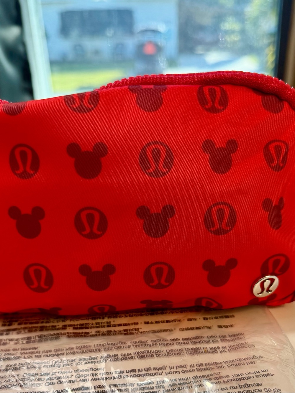 LULULEMON athletica Red Mickey Print Mini Fanny pack Belt Bag - Picture 8 of 16
